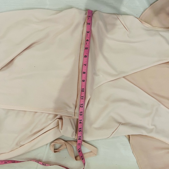 Show me your MUMU True  Wrap Maci Dress women size Large Salmon - Picture 11 of 15